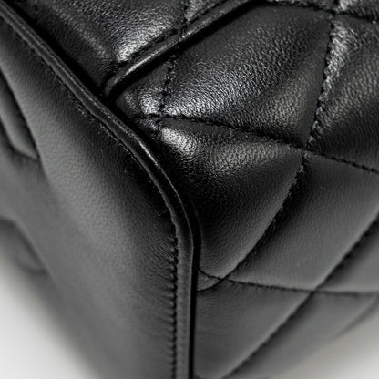Chanel Pearl Crush Long Vanity Case Lambskin Black  (Microchip)