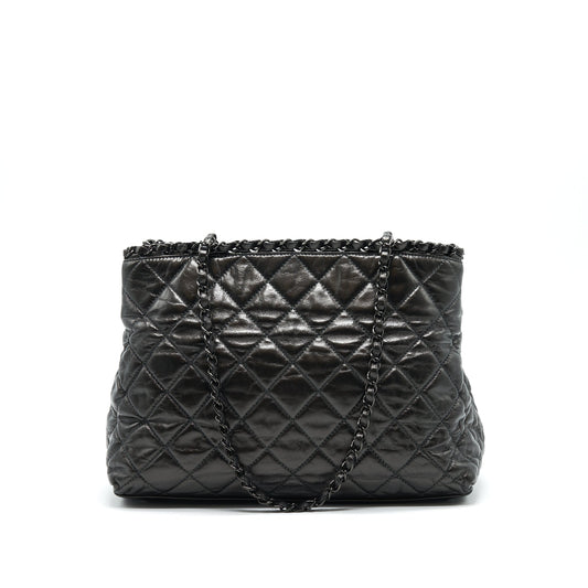 Chanel Quilted Tote Bag With Chain