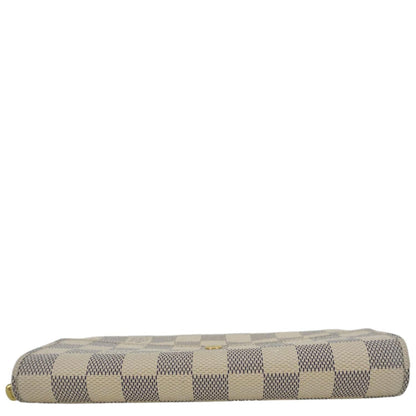 LOUIS VUITTON Porte Tresor Damier Azur Wallet White