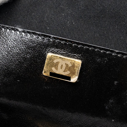 Chanel 22A Mini Backpack Patent Black L (microchip)