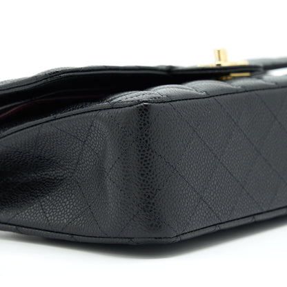 Chanel Medium Classic Double Flap Bag Caviar Black