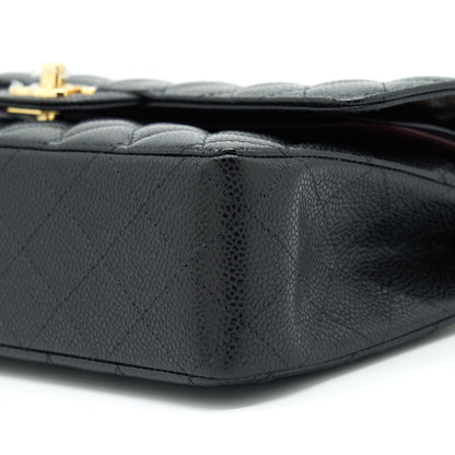 Chanel Medium Classic Double Flap Bag Caviar Black