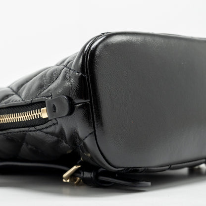 Chanel 22A Mini Backpack Patent Black L (microchip)