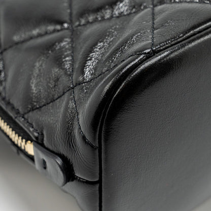 Chanel 22A Mini Backpack Patent Black L (microchip)