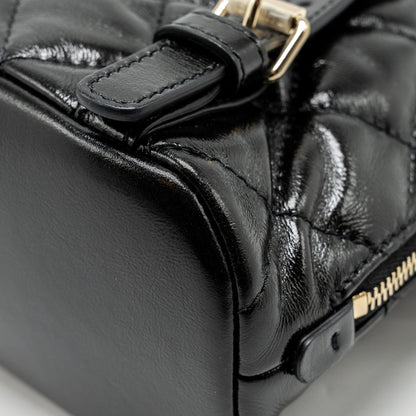 Chanel 22A Mini Backpack Patent Black L (microchip)