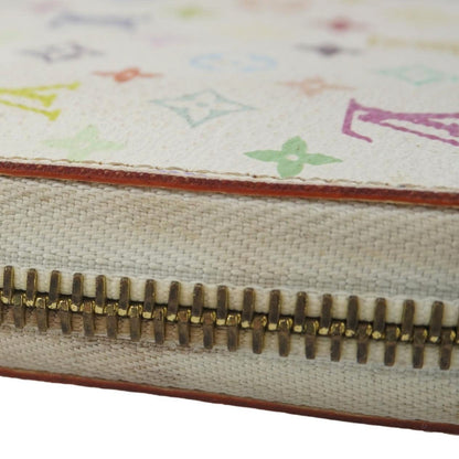 LOUIS VUITTON Takashi Murakami Monogram Multicolor Zippy Wallet White