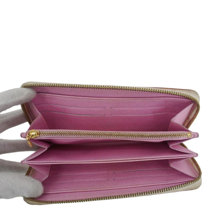 LOUIS VUITTON Takashi Murakami Monogram Multicolor Zippy Wallet White