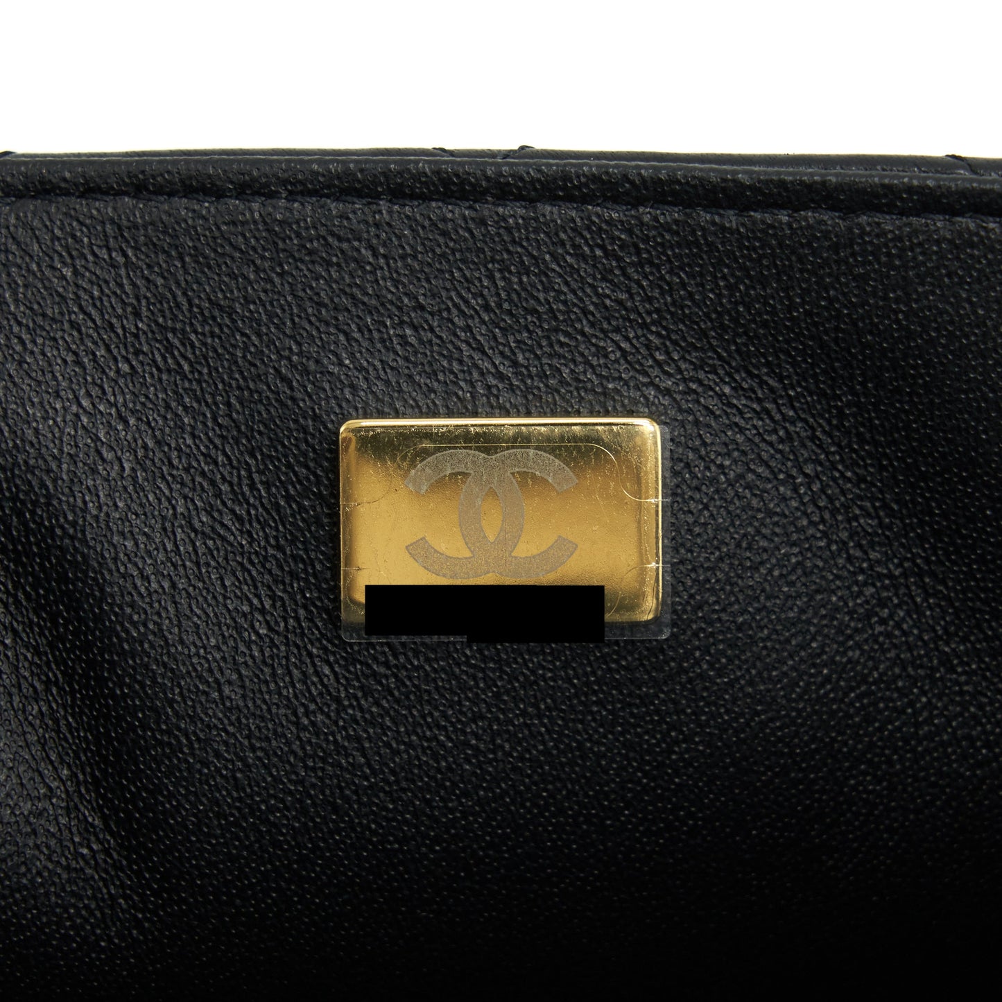 Chanel Mini Square Flap Bag Lambskin Black L