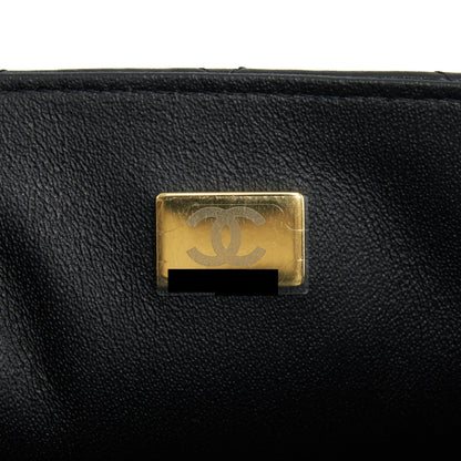 Chanel Mini Square Flap Bag Lambskin Black L