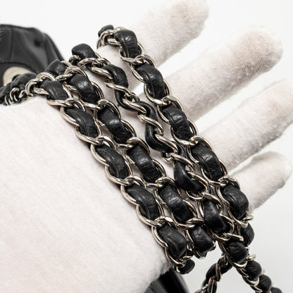Chanel Envelop Flap Bag Chevron Caviar Black