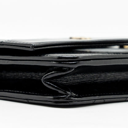 Chanel 24c 31 Wallet On Chain Shiny Calfskin Black L (Microchip)