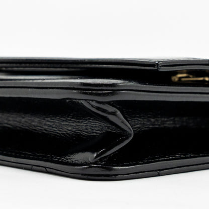 Chanel 24c 31 Wallet On Chain Shiny Calfskin Black L (Microchip)