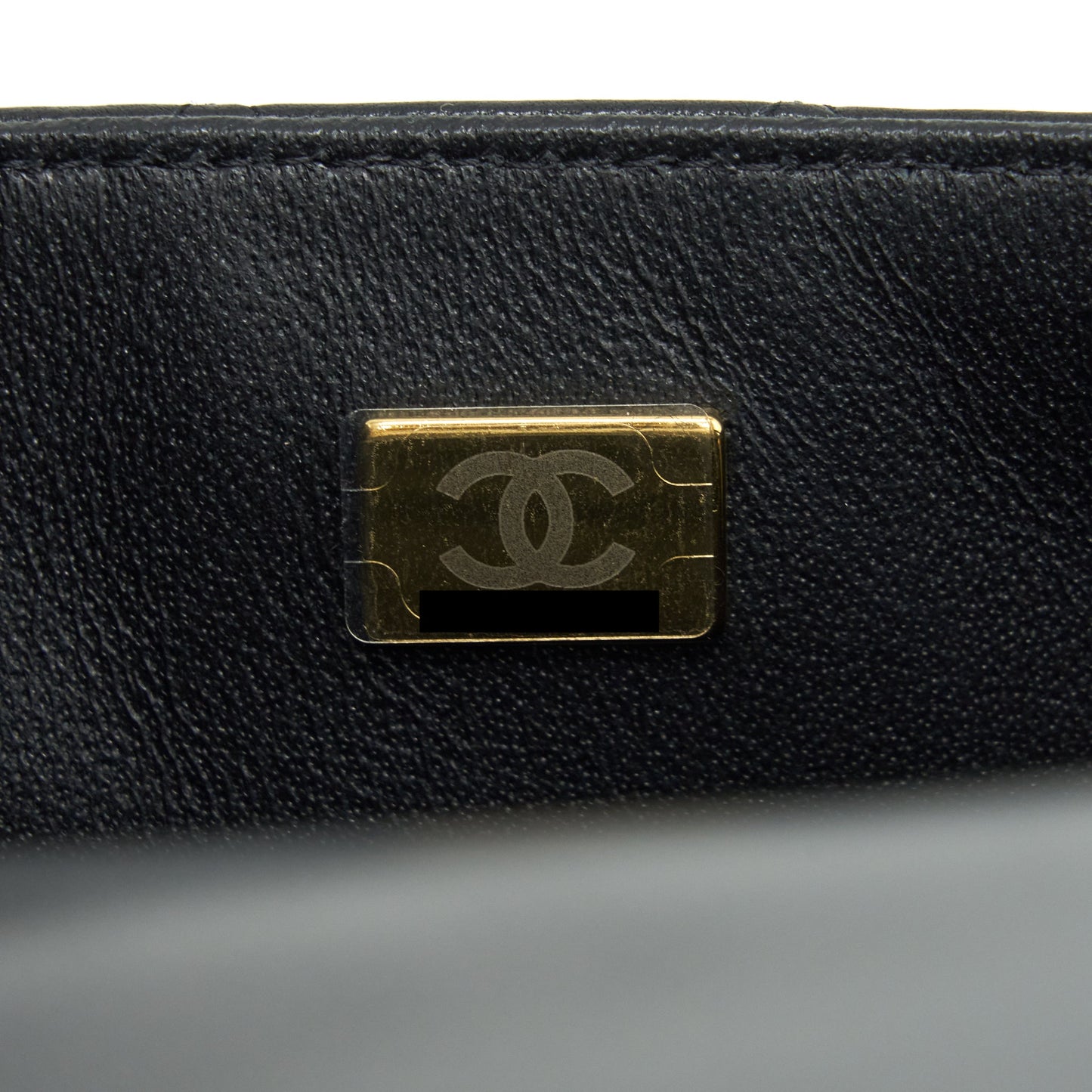 Chanel Mini Rectangular Flap Bag Lambskin Black L(Microchip）