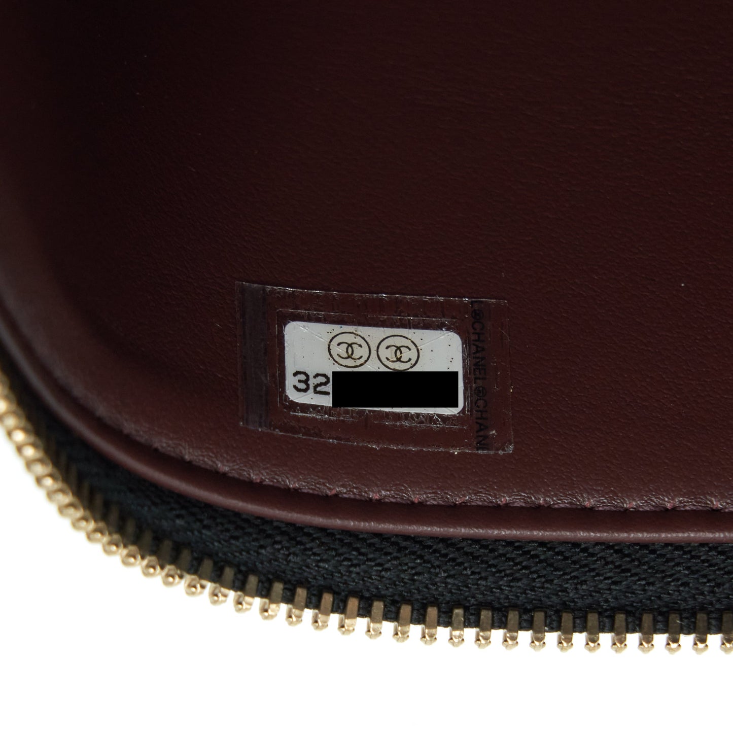 Chanel 22S Long Vanity With Chain Caviar Black L