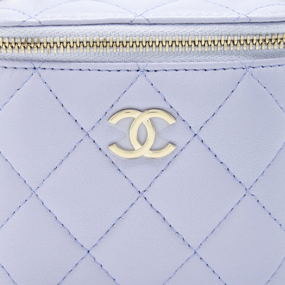 Chanel 21K Mini Top Handle Vanity With Chain Light Purple L