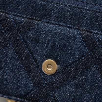 Chanel 19 wallet on chain limited denim dark blue multicolour hardware (microchip)