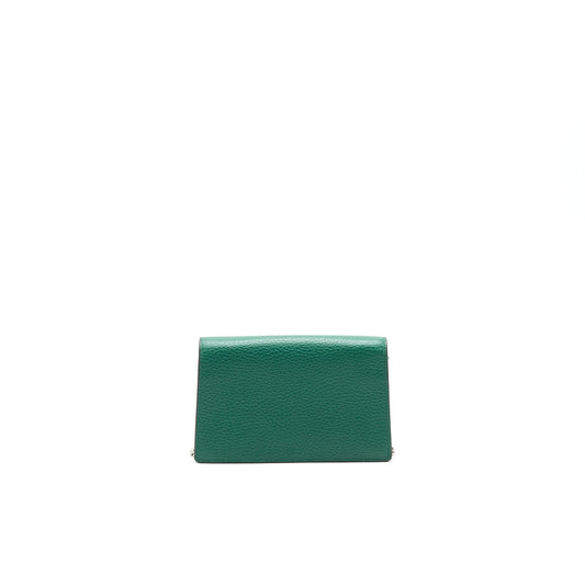 GUCCI DIONYSUS LEATHER SUPER MINI BAG GREEN