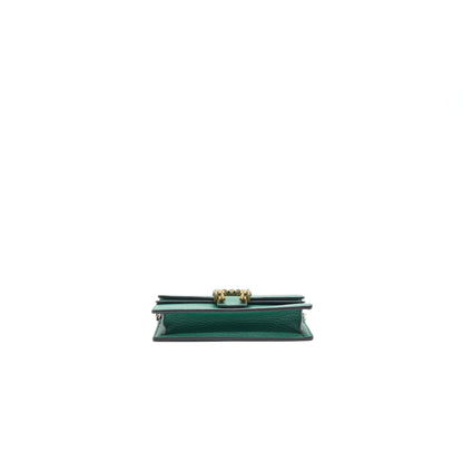 GUCCI DIONYSUS LEATHER SUPER MINI BAG GREEN