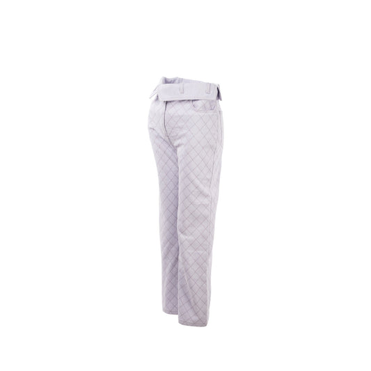 Chanel Size 34 20C Denim Jeans Cotton/Polyester Lavender