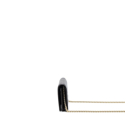 Chanel Boy Wallet On Chain Grained Calfskin Brown L (Microchip)