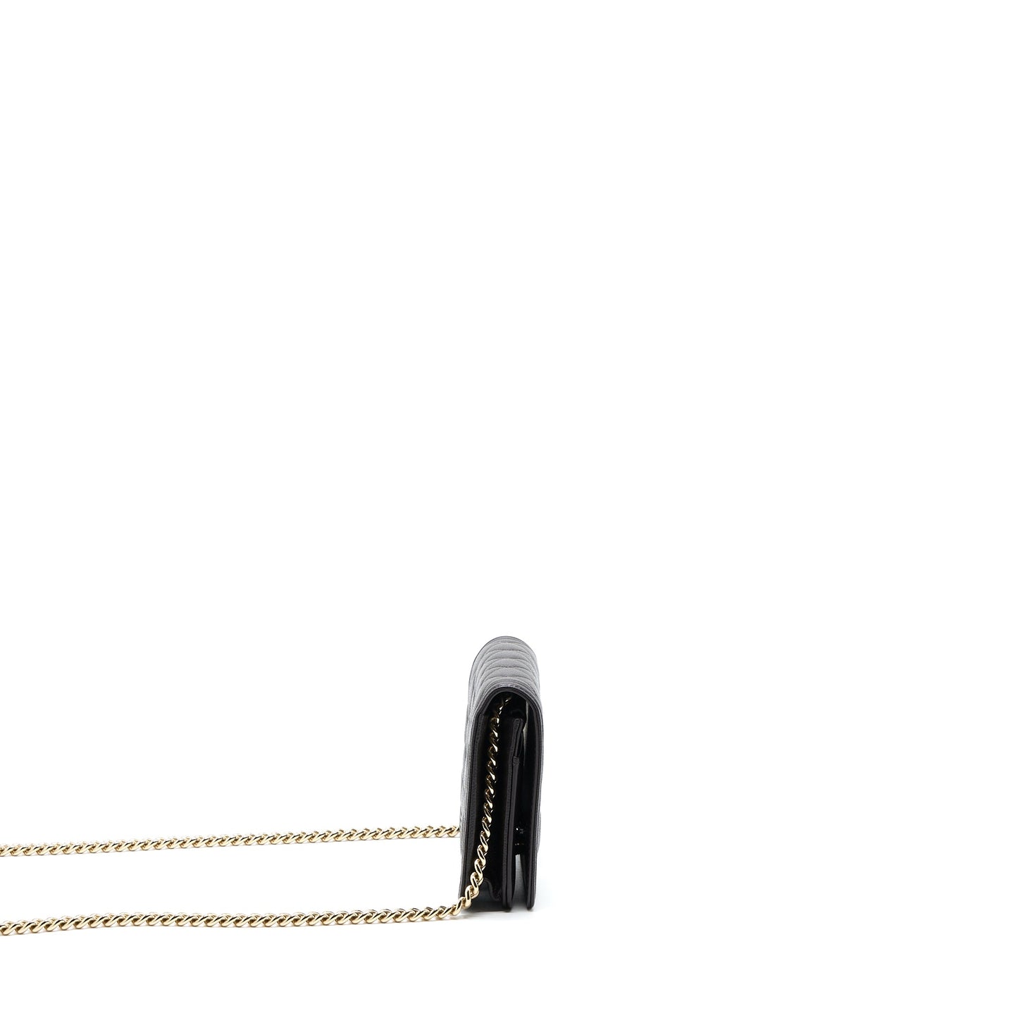 Chanel Boy Wallet On Chain Grained Calfskin Brown L (Microchip)