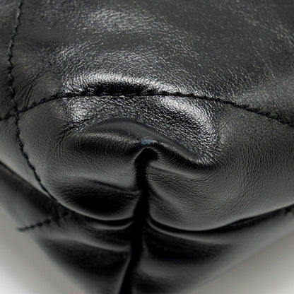Chanel 23K Mini 22 Bag Shiny Calfskin Black  (Microchip)