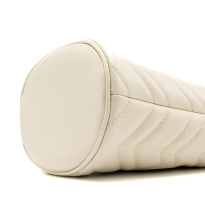 Gucci GG Marmont Mini Bucket Bag calfskin White