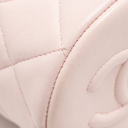 Chanel Mini Drawstring Bucket Bag Lambskin Pink L