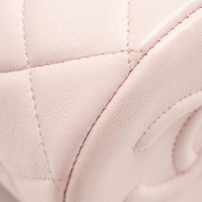 Chanel Mini Drawstring Bucket Bag Lambskin Pink L
