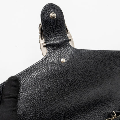 Gucci Dionysus Shoulder Bag Calfskin Black Ruthenium Hardware
