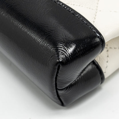 Chanel 31 Nano Clutch with Chain Shiny Lambskin White/Black L (Microchip)