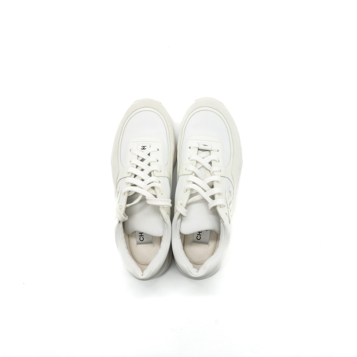 chanel size 39 CC sneakers white