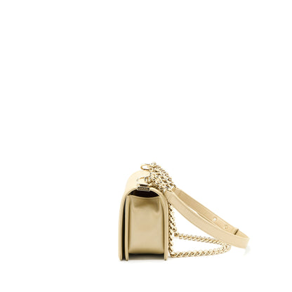 Chanel Medium Boy Caviar Gold L