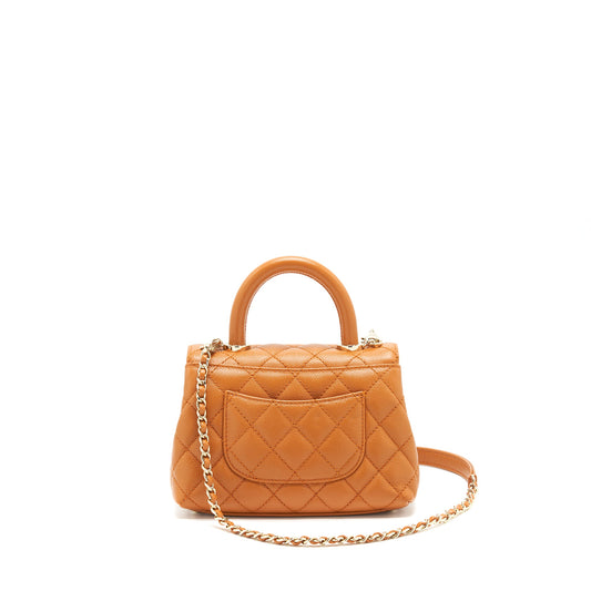 Chanel Extra Mini Coco Handle Caviar Caramel