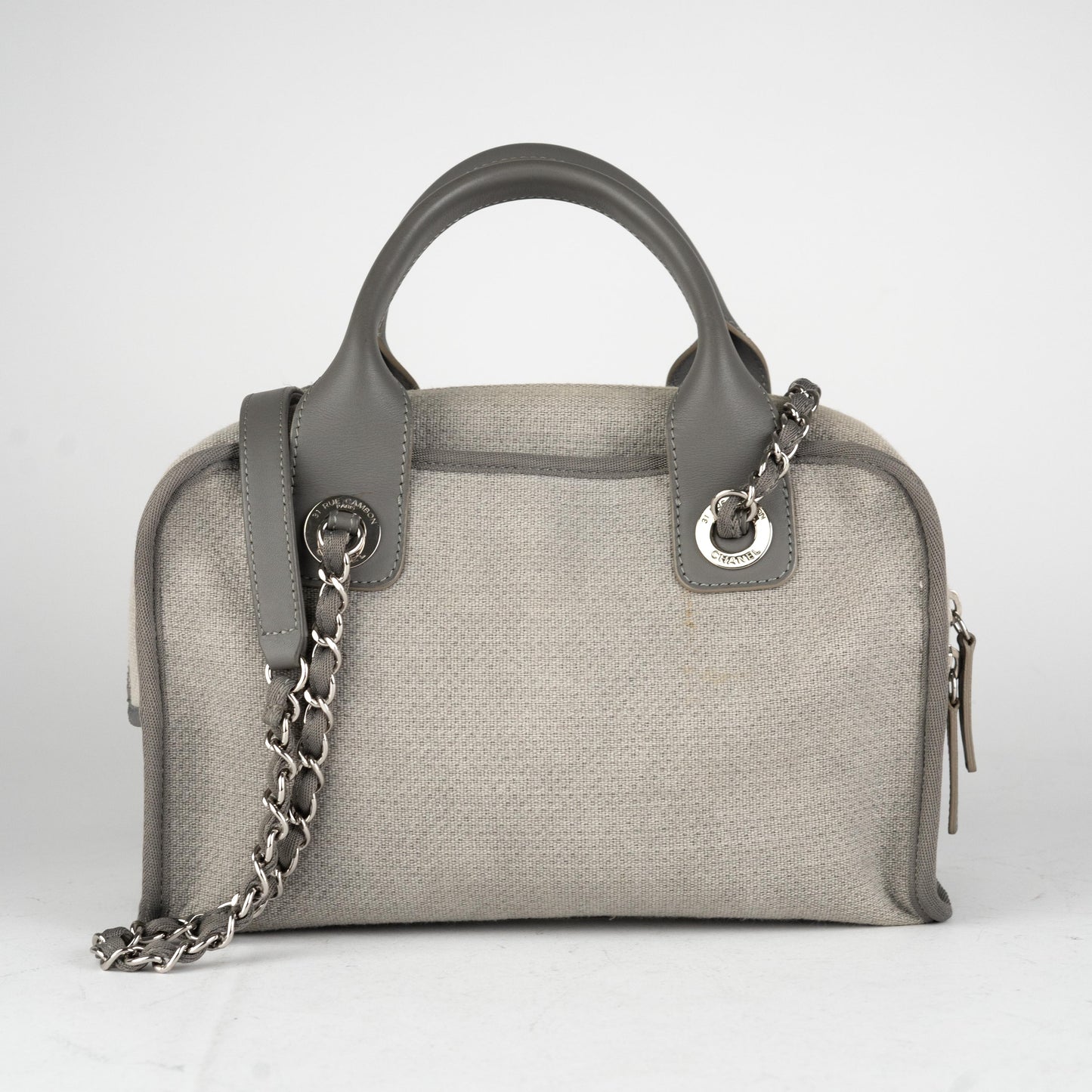 11/7 DOTD- Chanel Deauville Bowling Bag Grey