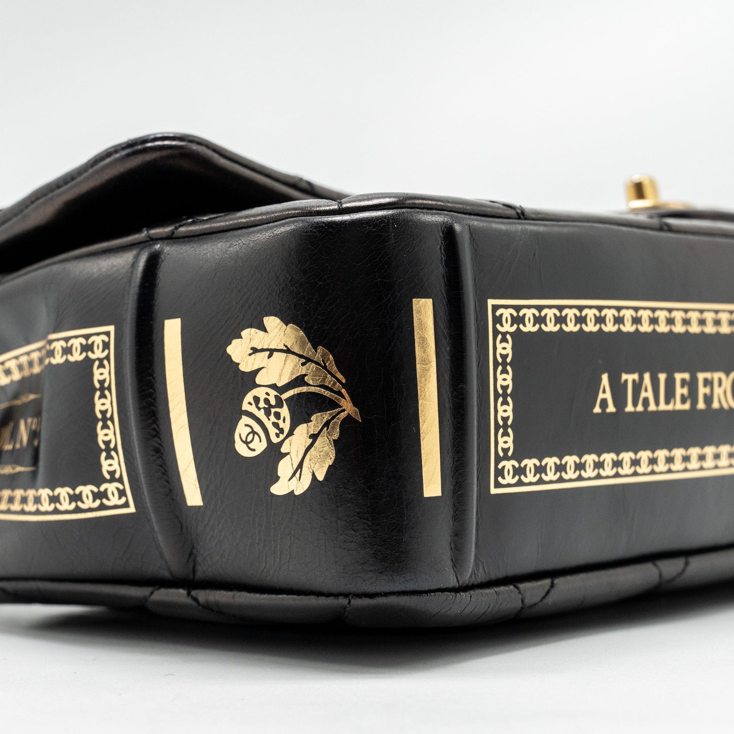 Chanel Limited Edition Quilted Flap Bag Shiny Calfskin Black