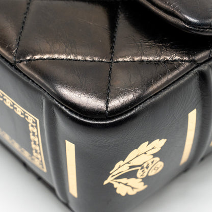 Chanel Limited Edition Quilted Flap Bag Shiny Calfskin Black