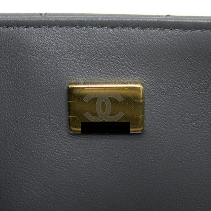 Chanel 22A Mini Rectangular Flap Bag Lambskin Grey L (Microchip).