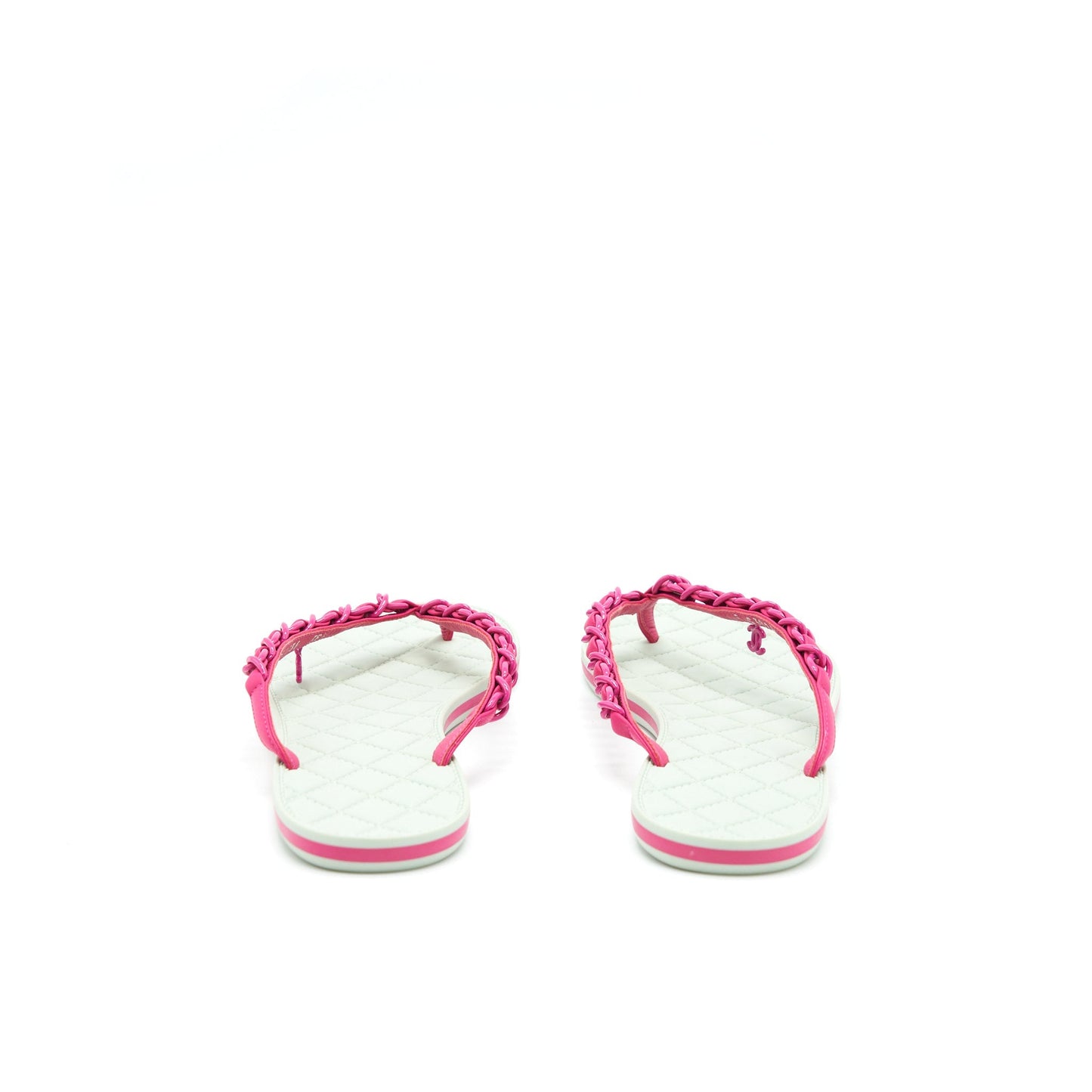 Chanel Size 38.5 Sandals Mint Green/ Pink