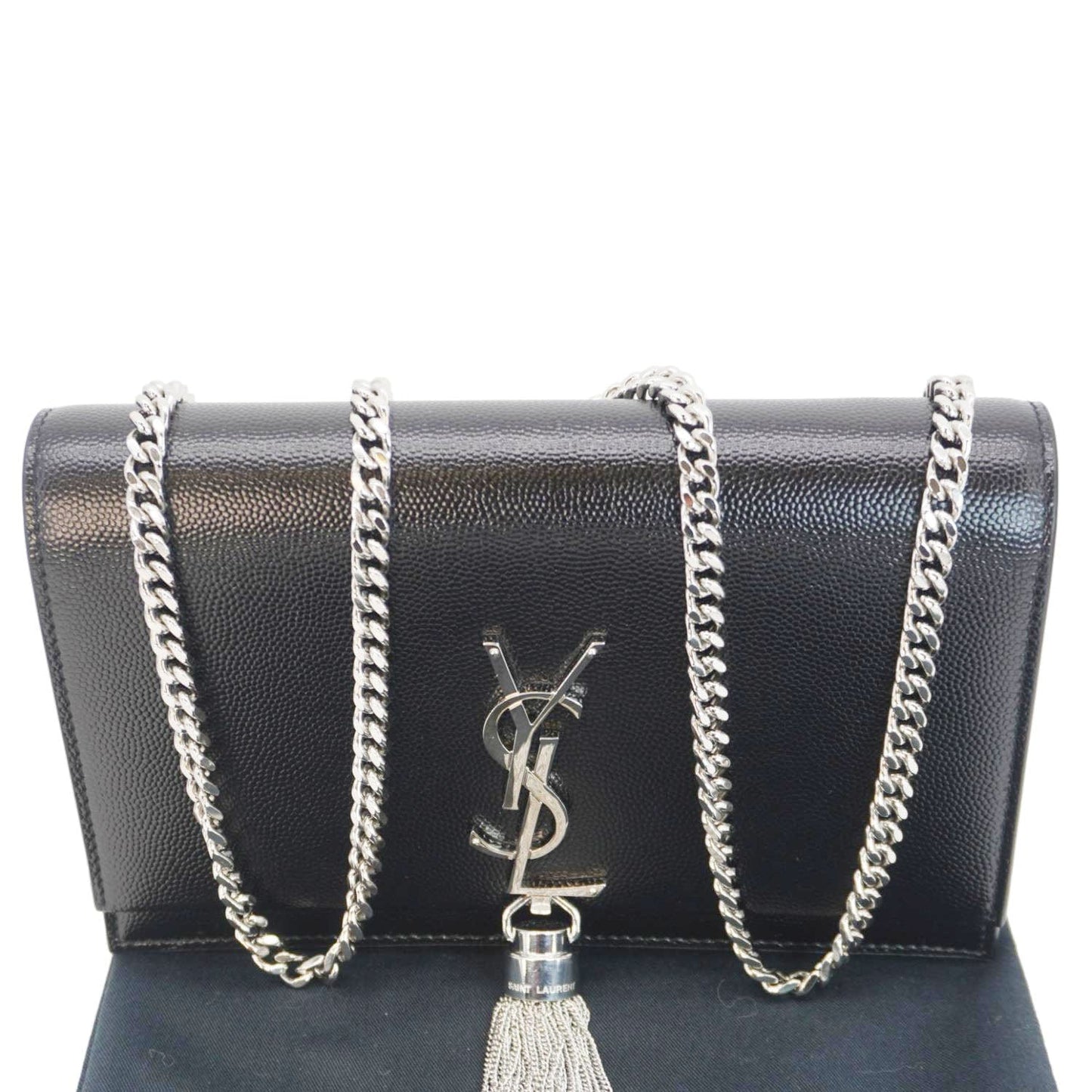YVES SAINT LAURENT Kate Tassel Leather Crossbody Bag Black