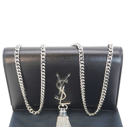 YVES SAINT LAURENT Kate Tassel Leather Crossbody Bag Black