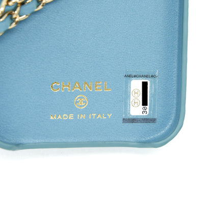 Chanel Pearl Crush phone case with Chain for iPhone 12 pro