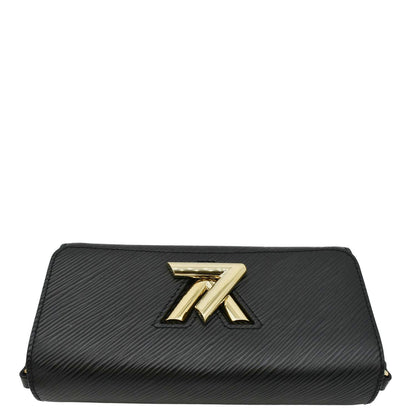 LOUIS VUITTON Twist West Epi Leather Crossbody Pochette Bag Black