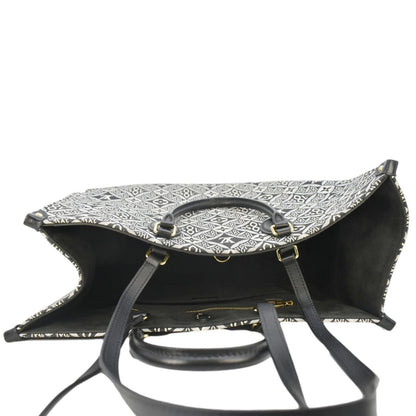 LOUIS VUITTON Onthego GM 1854 Jacquard Tote Bag Grey