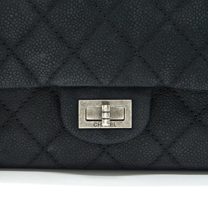 CHANEL 2.55 226 REISSUE BAG IN CAVIAR BLACK