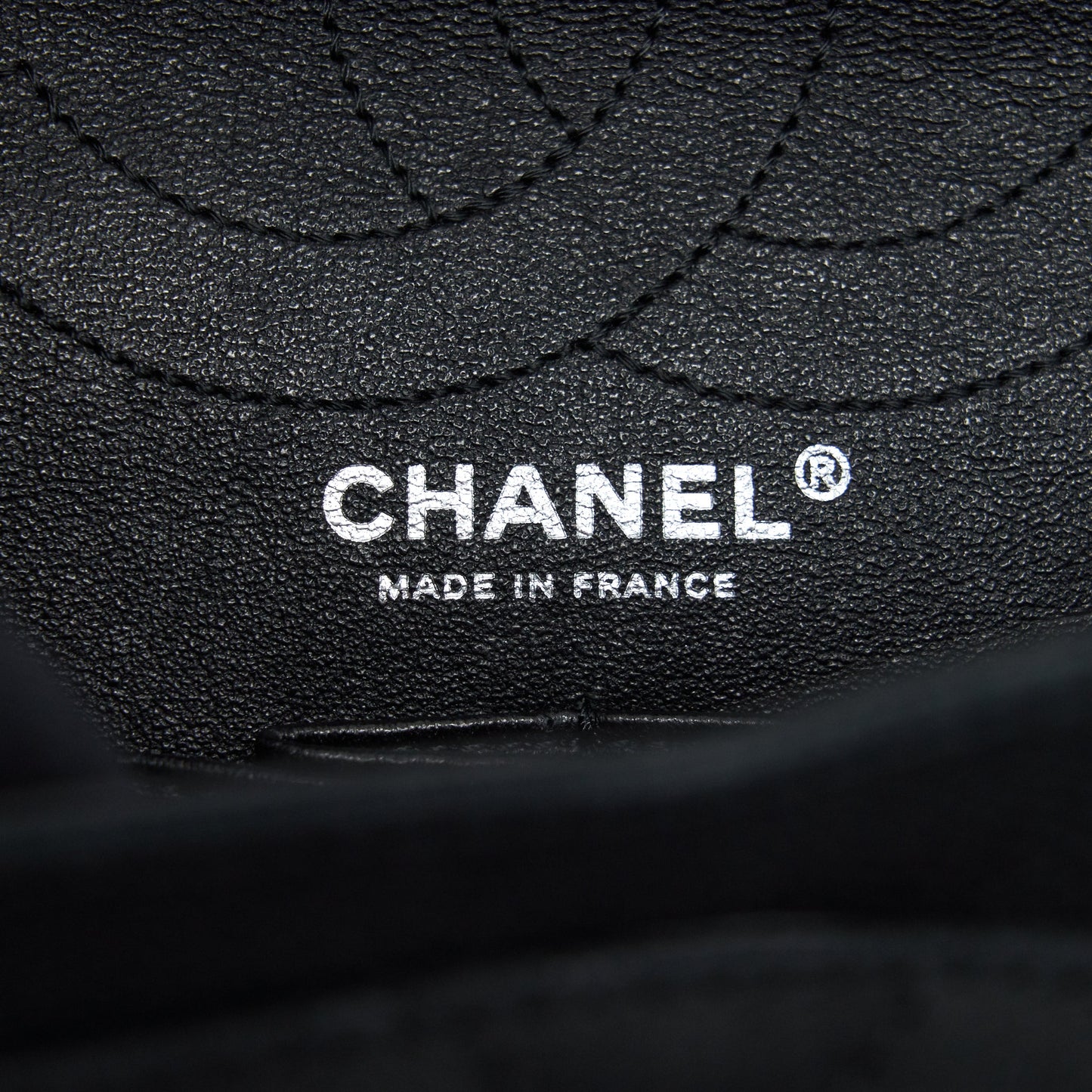CHANEL 2.55 226 REISSUE BAG IN CAVIAR BLACK