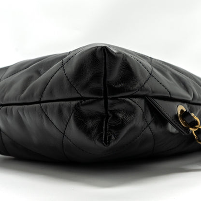 Chanel 22 Backpack Shiny Calfskin Black (Microchip)