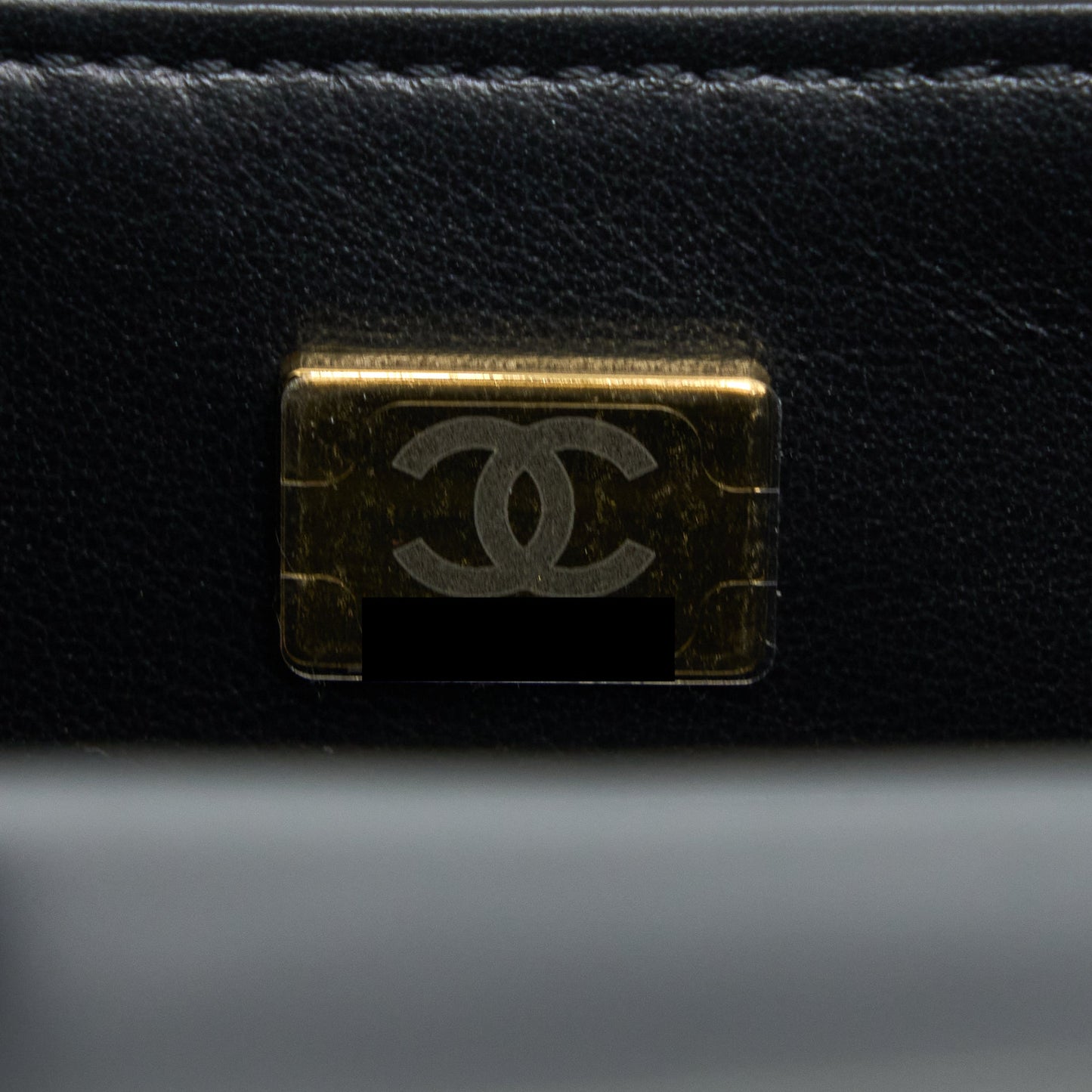 Chanel 22K Retro Classic New Square Mini Flap Bag Patent Black Brushed (Microchip)