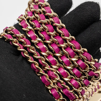 Chanel Mini Trendy CC Clutch Lambskin Pink L