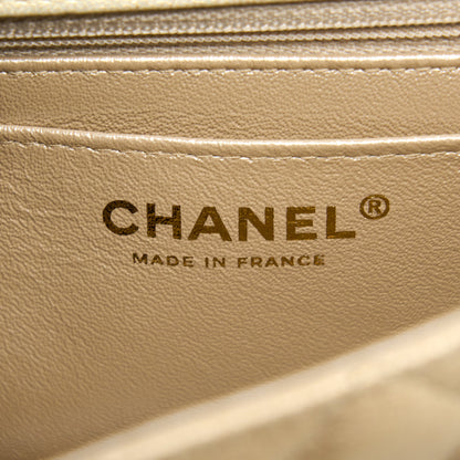 Chanel 22C Mini Rectangular Flap Bag Goatskin Ombre Beige Brushed (Microchip)